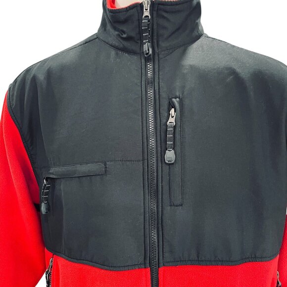 Colorado Timberline Red Black Fleece Jacket Large Softshell Outdoor Toro Work - Picture 6 of 12